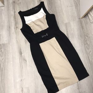 Belted sheath dress